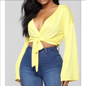 Fashion nova tie top